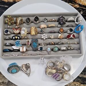 Mixed Women’s Costume Rings LOT